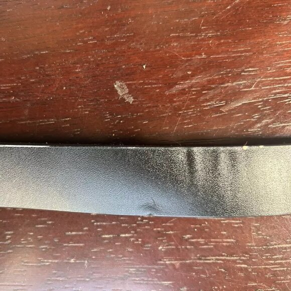 GUCCI VINTAGE LOGO LEATHER BLACK BELT PREOWNED CONDITION DESIGNER BELT CHRISTMAS - Picture 4 of 6